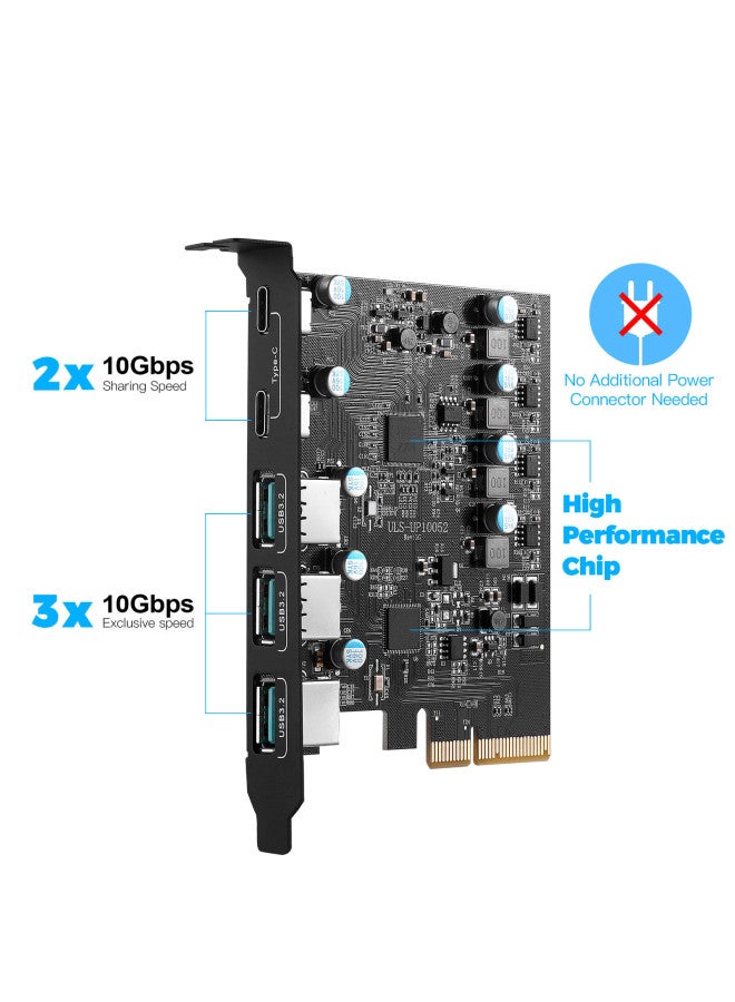 Spot Pcie To Type-c Expansion Card Usb3.2 20gbps Drive-free Desktop Computer Adapter Card - Image 1