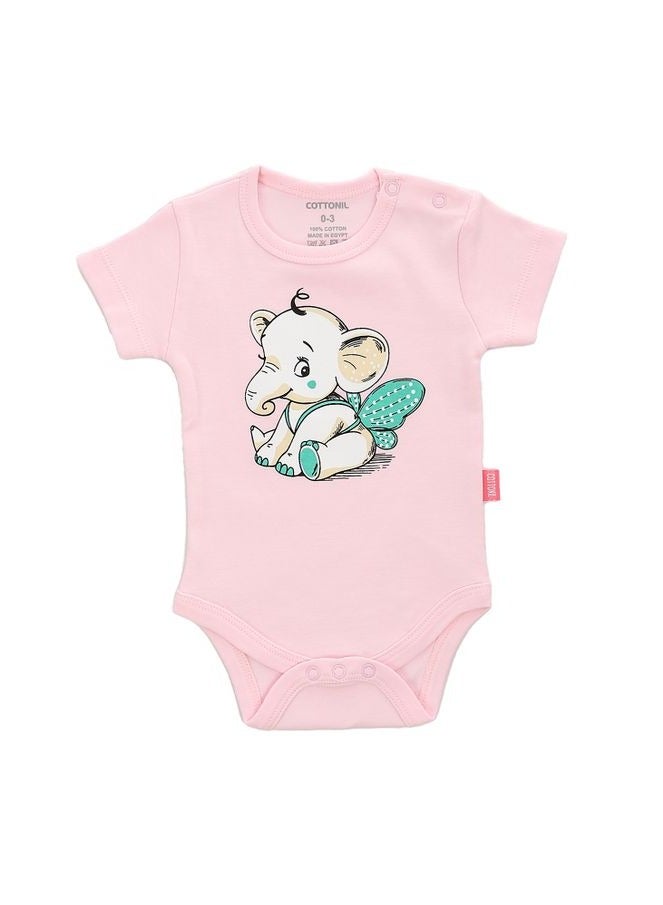 COTTONIL Baby Girls Half Sleeves Onesies "With Snap Closure" - Bundle of 3 Onesies  - Image 5