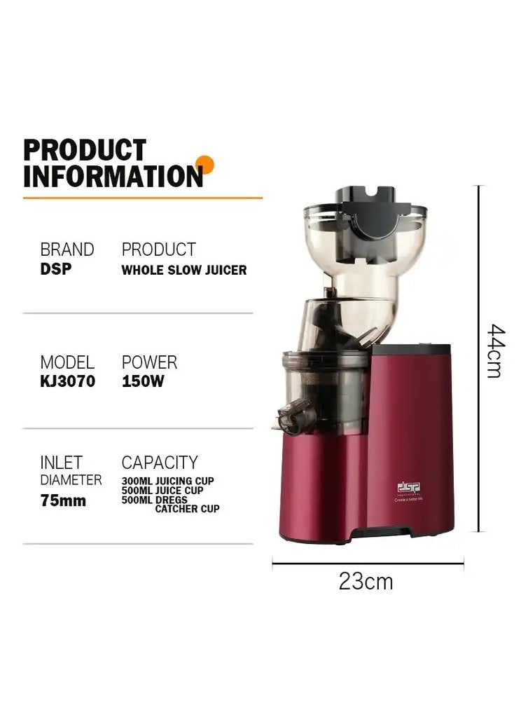 DSP Powerful Whole Fruit Centrifugal Power Fruit and Vegetable Juicer with Jug Juicer machine  - Image 5