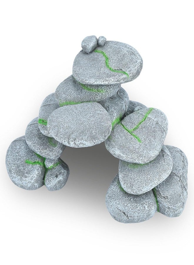 IBWell Resin Reptile Hides Pebble Shrimp Hides for Aquarium Tank Terrarium Reptile Rock Hide Fish Tank Caves and Hides Reptile Hideouts for Lizard Snake Gecko - Image 1