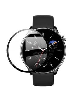MOZ Screen Protector Compatible with Garmin Fino 2 Watch, 3D Soft Protective Film with Curved Edges [Anti-Scratch] [Bubble Free] [Extremely Shatter-Resistant] [Highly Sensitive] (Not Glass), Black