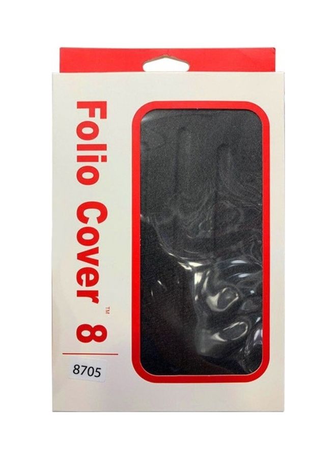 NIBEMINENT Folio Stand Case Cover For Lenovo Tab M8 Black - Image 3