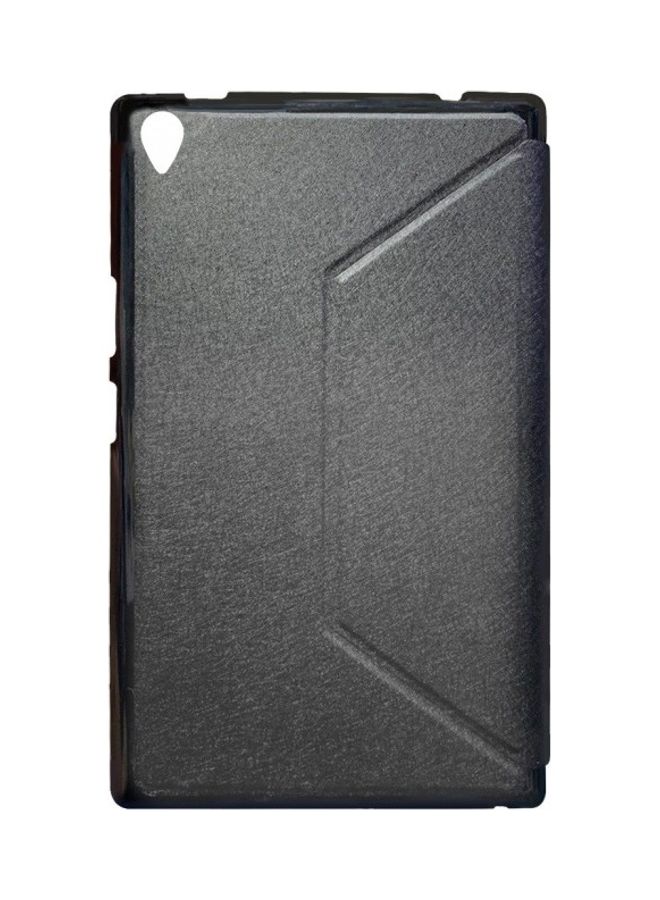 NIBEMINENT Folio Stand Case Cover For Lenovo Tab M8 Black - Image 2