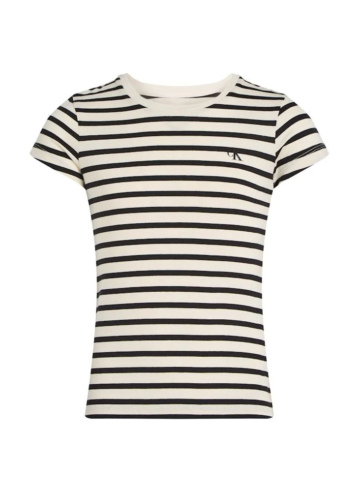 كالفن كلاين جينز Kids 2 Pack Stripe Slim T-Shirt