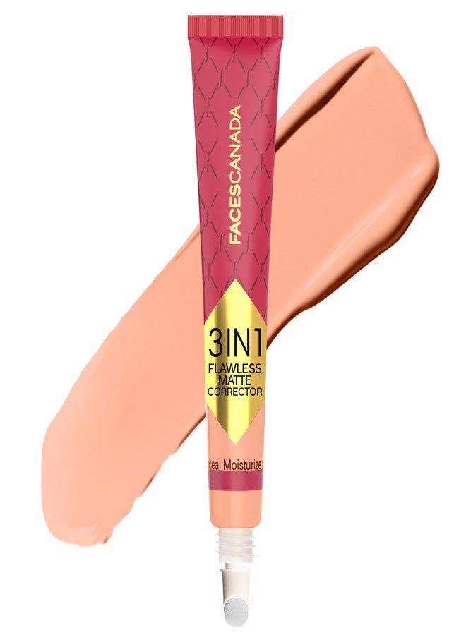 فاسيسكانادا مصحح عيوب البشرة غير اللامع 3 في 1 من فيسز كندا - لون خوخي، 8 غرام | مصحح لون للهالات السوداء والبقع الداكنة والتصبغات | تغطية كاملة | يدوم طويلاً | مرطب | خفيف الوزن وسهل الدمج - Image 1