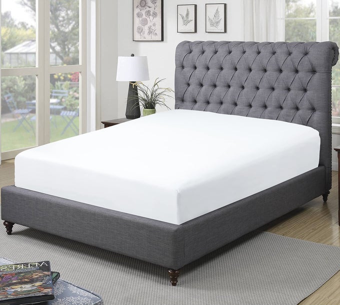 300 THREAD COUNT 100 EGYPTIAN COTTON DOUBLE FITTED SHEET BEDSHEET DOUBLE WHITE