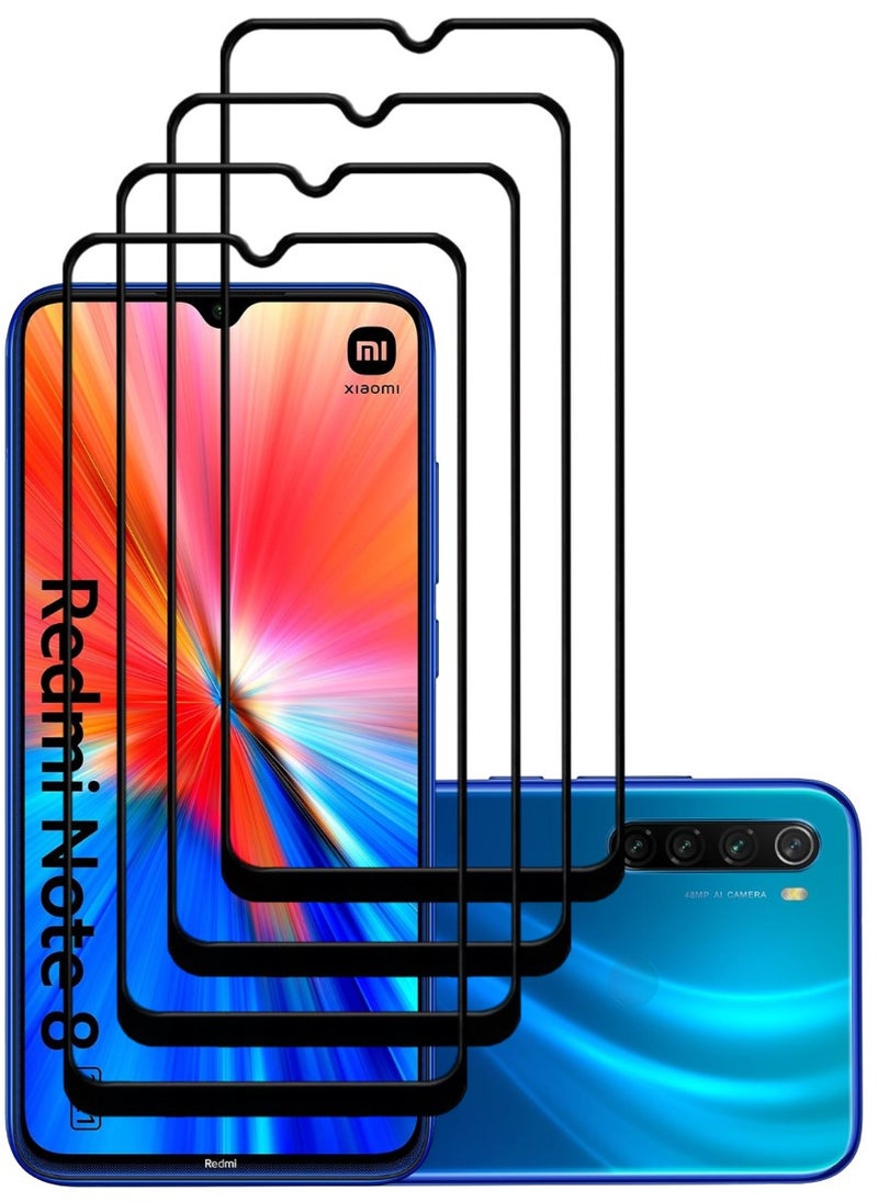 ACLIX 4 Pieces Antistatic ESD Dustproof Premium Quality High Definition Tempered Glass Screen Protector Designed For Xiaomi Redmi Note 8 - Image 1