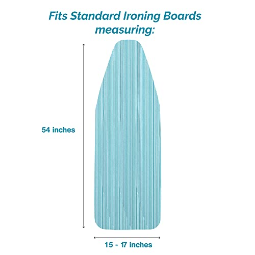 Polder IBC-9554-623 Replacement Ironing Board Pad and Cover for Standard 54" x 15-17" Boards, Heavy Use, Beach Stripe - Image 3