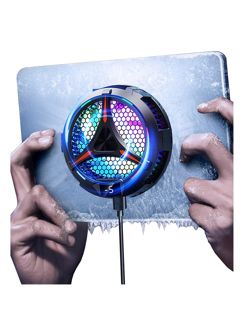 RECTO - iPad Cooler with 360 Degree Rotatable Adjustable Tablet Holder, Magnetic Tablet Cooler for ipad/surface pro/Samsung Tab,Compatible for Steam Deck,Universal Radiator with Temperature Display - Image 1