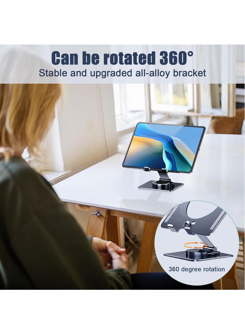 RECTO - iPad Cooler with 360 Degree Rotatable Adjustable Tablet Holder, Magnetic Tablet Cooler for ipad/surface pro/Samsung Tab,Compatible for Steam Deck,Universal Radiator with Temperature Display - Image 1