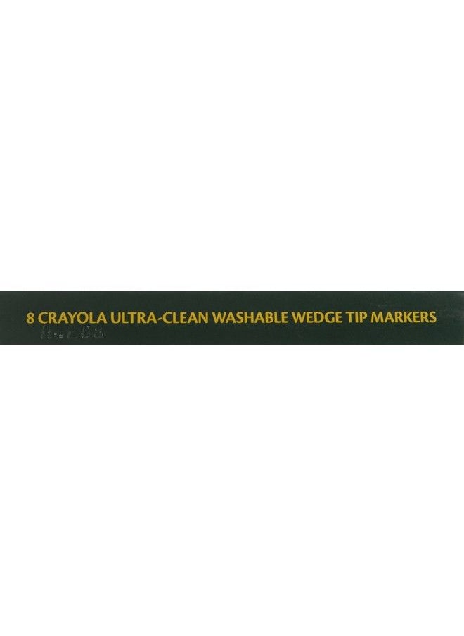 Ultra Clean Washable Markers Wedge Tip Assorted Colors 8 Count 587208
