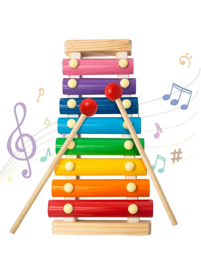 MCPINKY Xylophone for Kids, Xylophone Musical Toy with Child Safe Mallets Educational Musical Instruments Toy for Toddlers 1-3 - Image 1