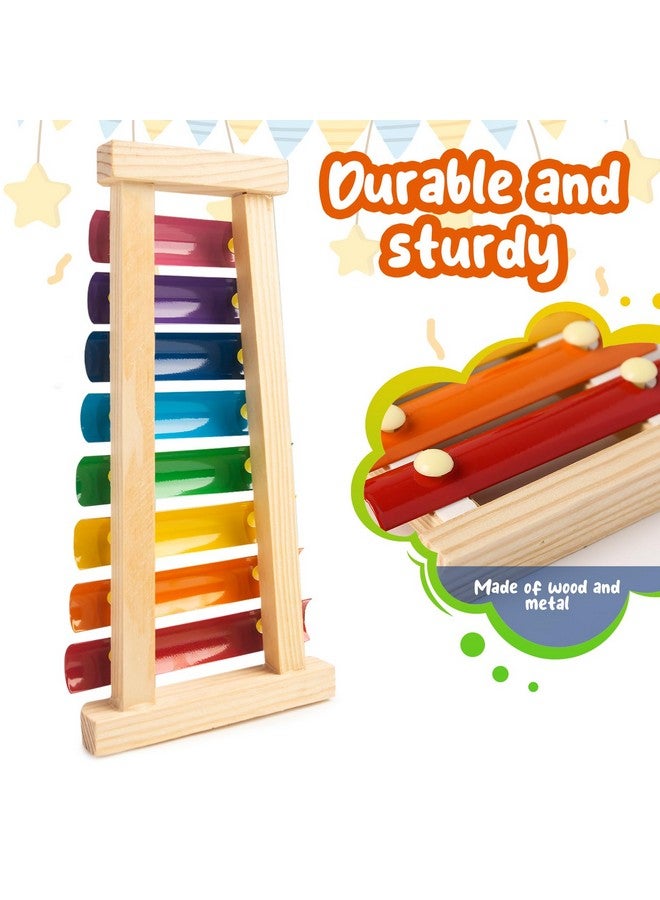 MCPINKY Xylophone for Kids, Xylophone Musical Toy with Child Safe Mallets Educational Musical Instruments Toy for Toddlers 1-3 - Image 3