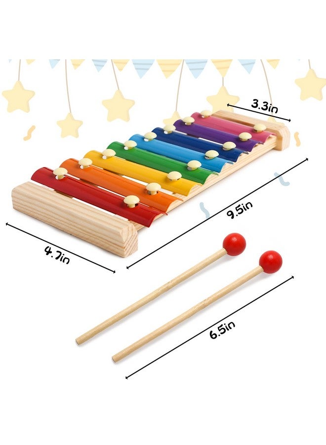 MCPINKY Xylophone for Kids, Xylophone Musical Toy with Child Safe Mallets Educational Musical Instruments Toy for Toddlers 1-3 - Image 2