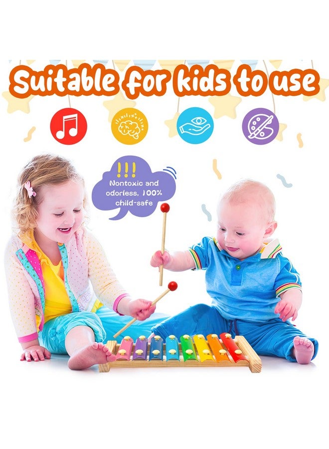 MCPINKY Xylophone for Kids, Xylophone Musical Toy with Child Safe Mallets Educational Musical Instruments Toy for Toddlers 1-3 - Image 4