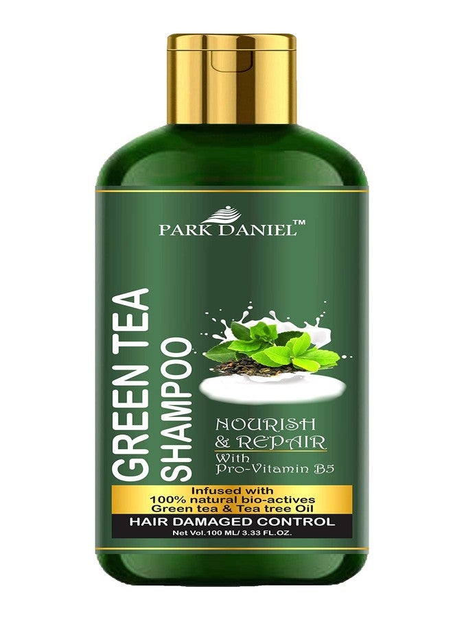 Park Daniel Premium Green Tea Shampoo -For Damage Hair Control(100 ml), Black - Image 1