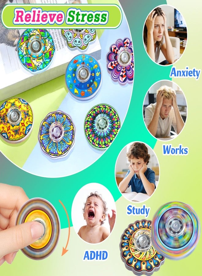 Sqlhrke 40 Pack Fidget Spinner Fidget Toys Mini,Party Favors Easter Basket Goodie Bag Stuffers Gifts,Stress Relief Sensory Toys for Kids Adults ADHD Autisms,Treasure Box Toy for Classroom Prizes Supplies - Image 3