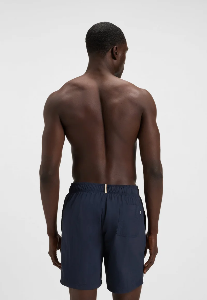 BOSS Swim shorts with 3D logo embroidery