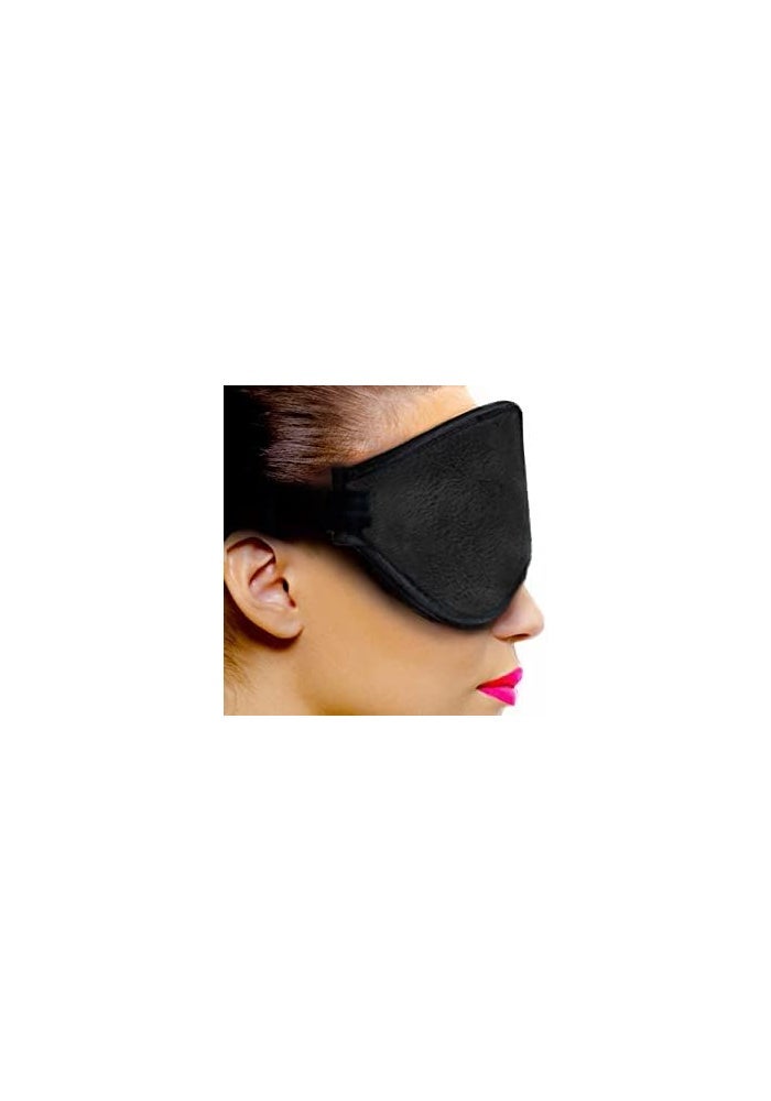 Dream Essentials Escape Luxury Travel and Sleep Mask with Earplugs and Carry Pouch - Black - Image 4