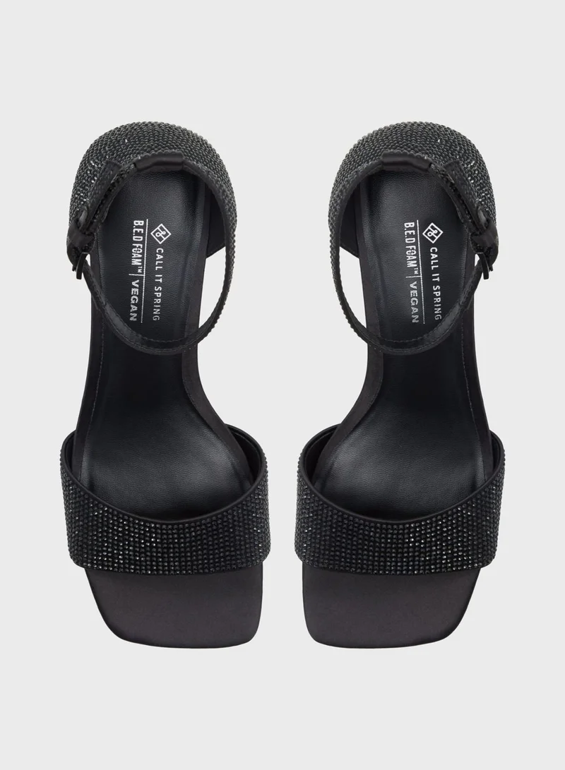 CALL IT SPRING Casual Heeled Ankle Strap Sandals