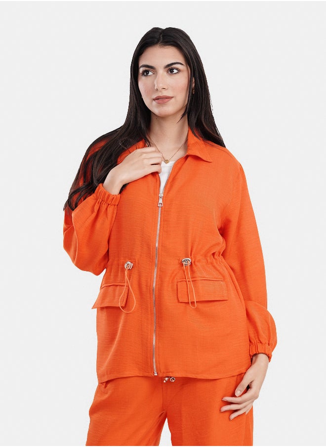 Clue - Jacket with Elastic Waist - Image 1