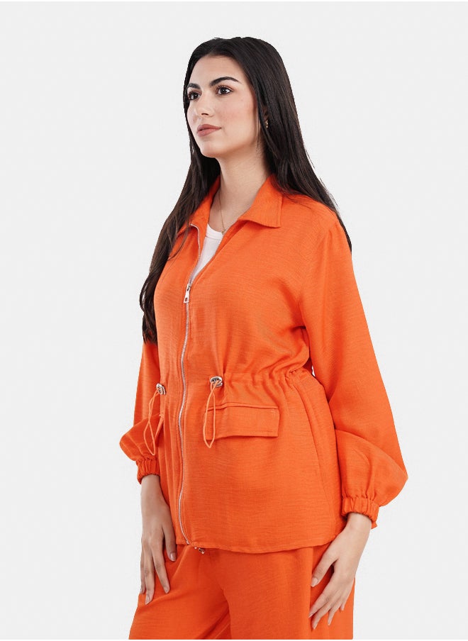 Clue - Jacket with Elastic Waist - Image 1