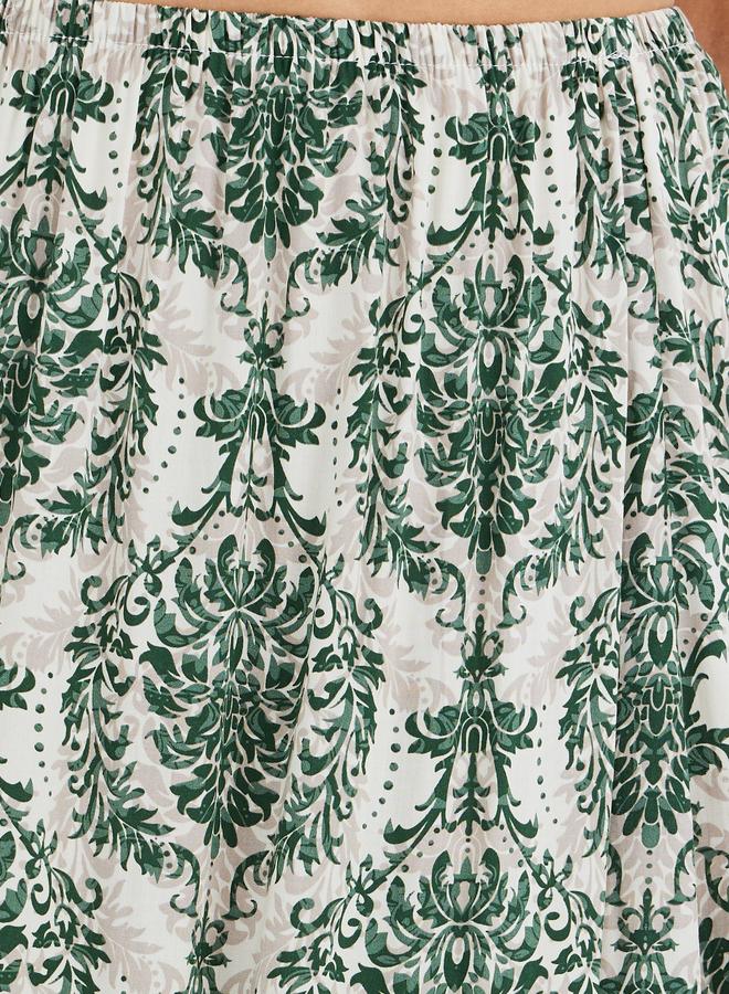 Take Two All-Over Printed Viscose Midi Skirt - Image 3