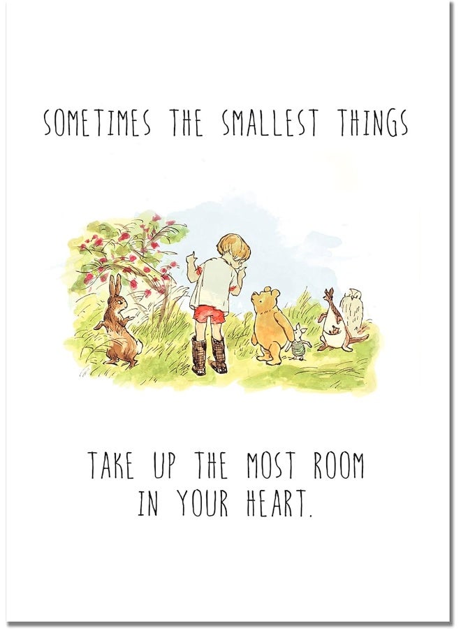 BigWig Prints Winnie the Pooh Classic Art - Set of 4 Wall Art Decor Photos Nursery Bedroom Playroom (5 inches x 7 inches) - Image 2