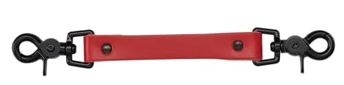 Perfect Fit Shield Wallets Anti Sway Strap for Fireman Radio Strap Black Hardware with Red Leather - Image 3