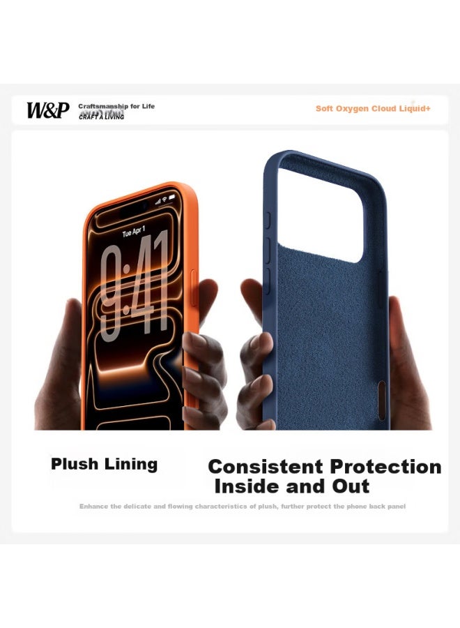 WP W&p , Suitable For Iphone 17 Pro Phone Case, Magnetic Apple 17 Pro Protective Cover, Skin-friendly Feel, Full Protection, Shockproof Soft Case, Blue Wp - Image 5