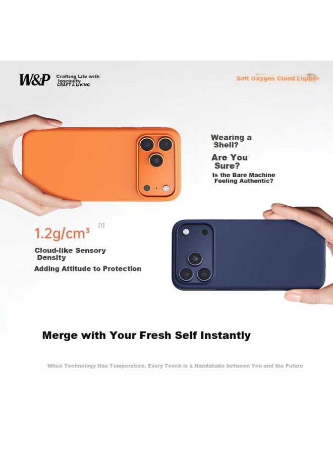 WP W&p , Suitable For Iphone 17 Pro Phone Case, Magnetic Apple 17 Pro Protective Cover, Skin-friendly Feel, Full Protection, Shockproof Soft Case, Blue Wp - Image 3