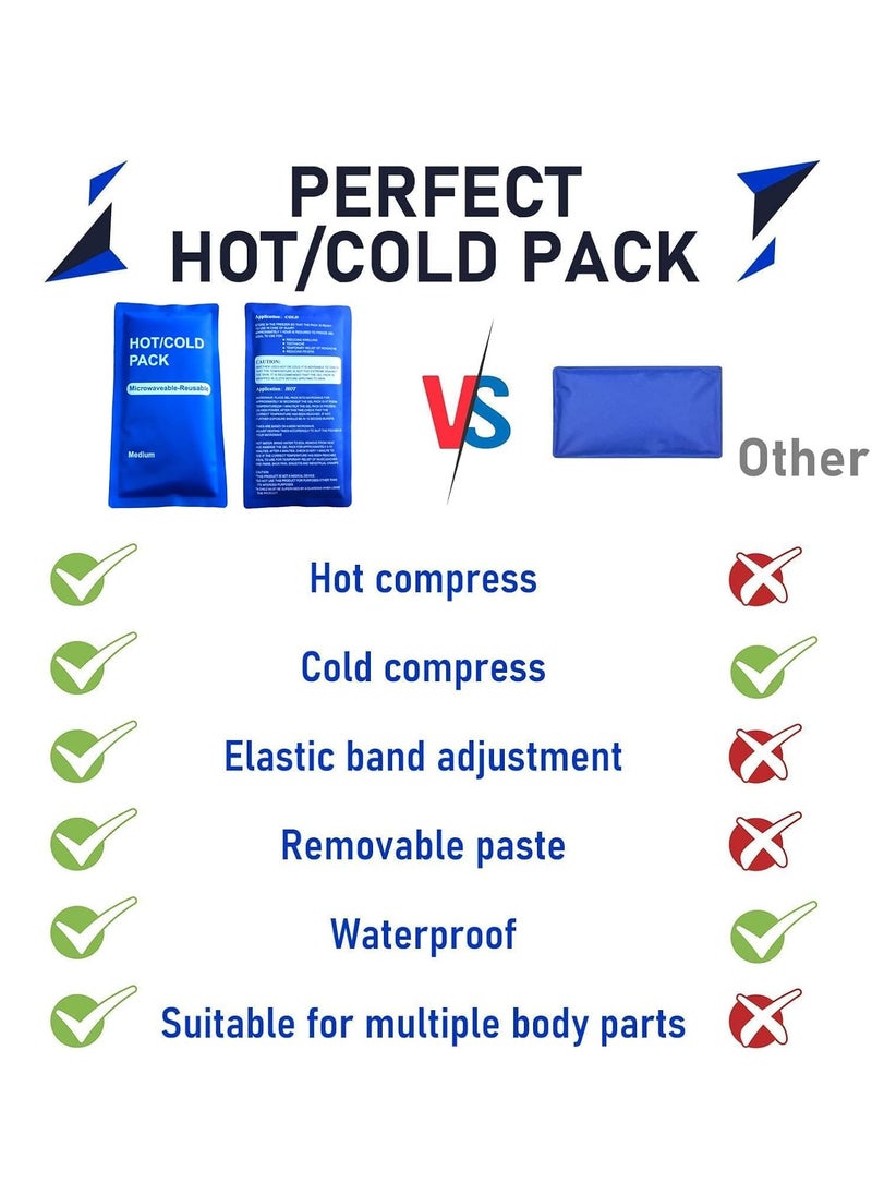 DMG TECH DMG TECH Gel Ice Packs 2 Pieces Reusable Gel Ice Packs, Hot and Cold Packs to Compress Injuries and Relieve Pain, Soft and Flexible, Suitable for Body, Knees, Shoulders, Back, Ankles, Arms, Elbows  - Image 2