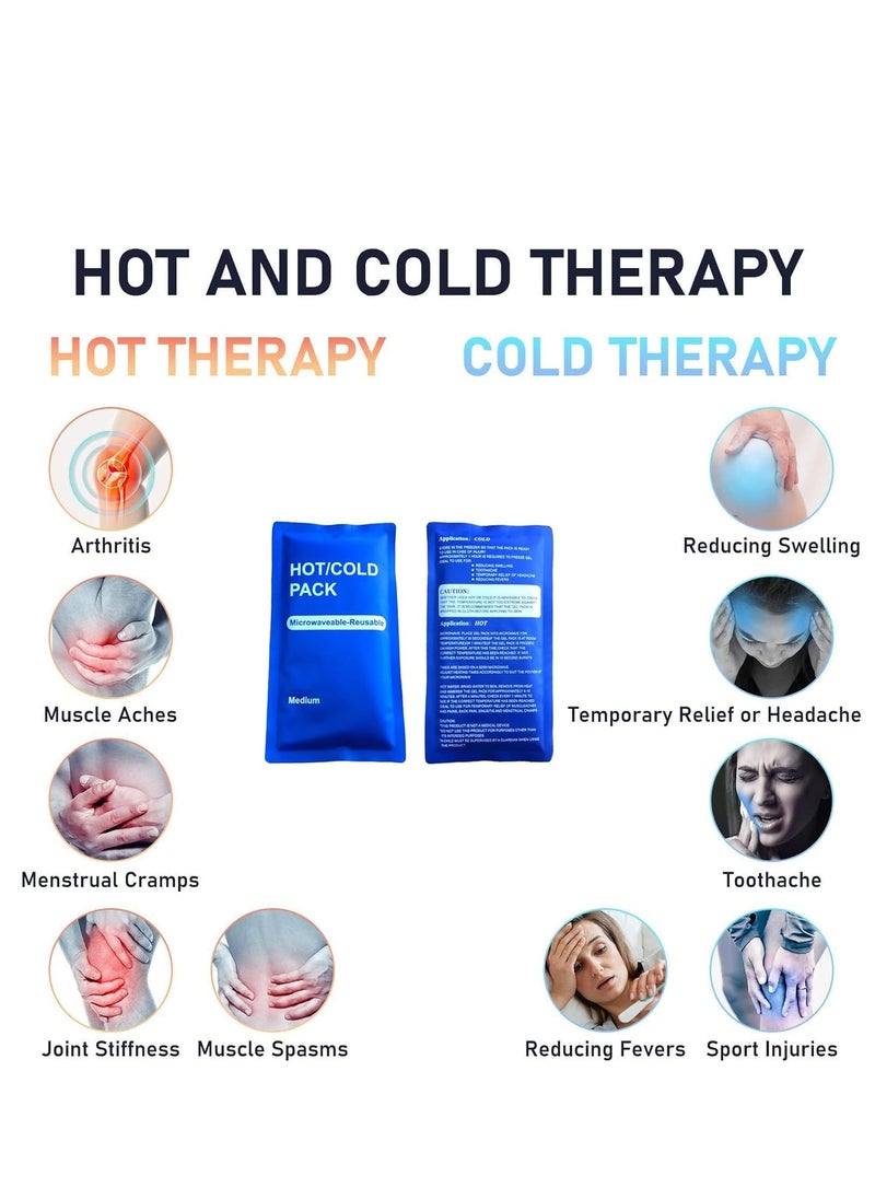 DMG TECH DMG TECH Gel Ice Packs 2 Pieces Reusable Gel Ice Packs, Hot and Cold Packs to Compress Injuries and Relieve Pain, Soft and Flexible, Suitable for Body, Knees, Shoulders, Back, Ankles, Arms, Elbows  - Image 3