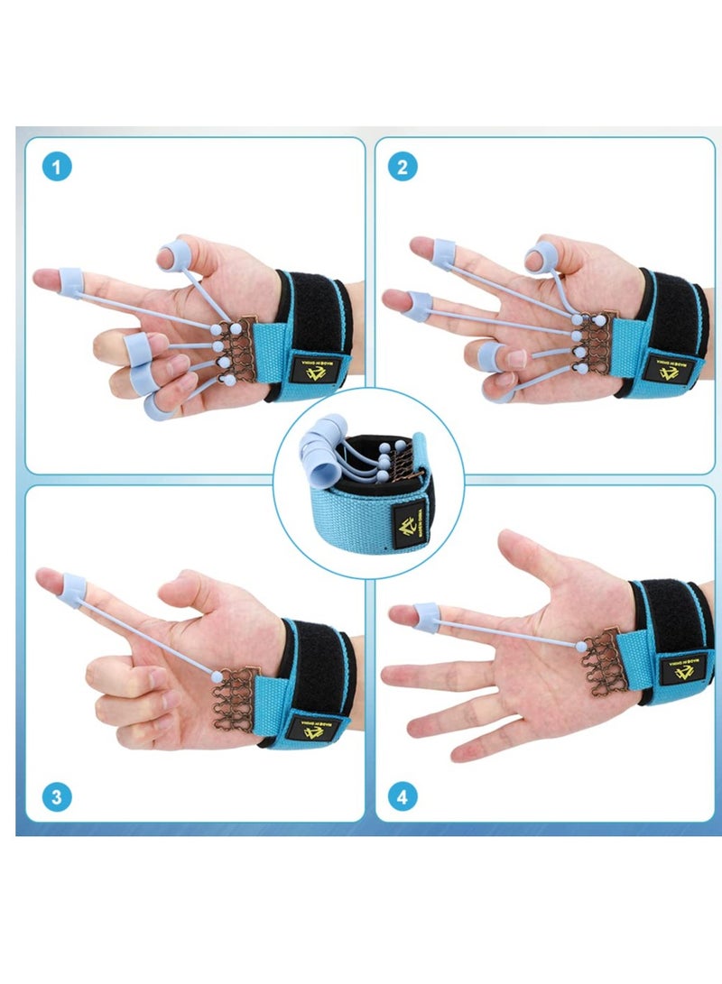 KASTWAVE Finger Exerciser, Finger Strengthener Adjustable Finger Exerciser and Finger Stretcher, Hand Yoga Equipment Grip Trainer for Hand Therapy, Rock Climbing - Relieve Arthritis, Carpal Tunnel Pain (40LB)  - Image 4