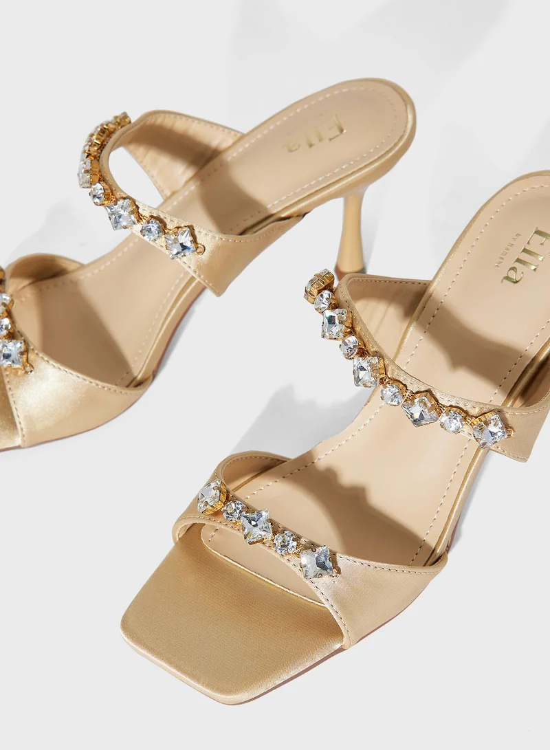 Ella Limited Edition Jewelled Heeled Sandals