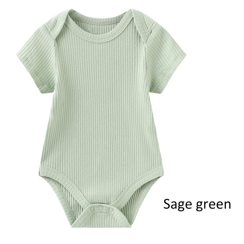 Ruliby Baby Boy Bodysuit and Pant Set Summer Soft Newborn Clothes Outfits 6-9 month - Image 5