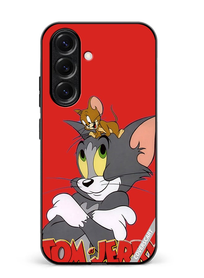 VR CREATIVE Protective Case Cover For Samsung Galaxy S25 Plus Tom And Jerry Design Multicolour