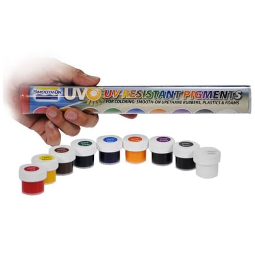 Smooth-On UVO Colorants - UV Resistant Colorants for Epoxy or Urethane Materials - 9 Pack Sampler Tube - Image 1