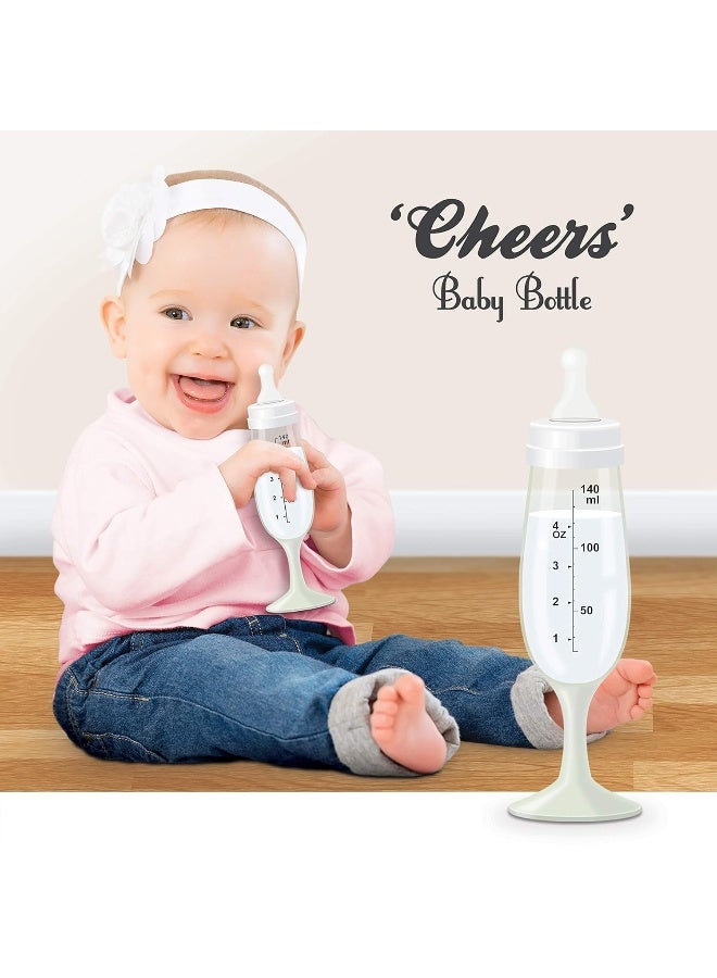 Bubblegum Stuff Cheers Champagne Flute Baby Bottle - Image 2