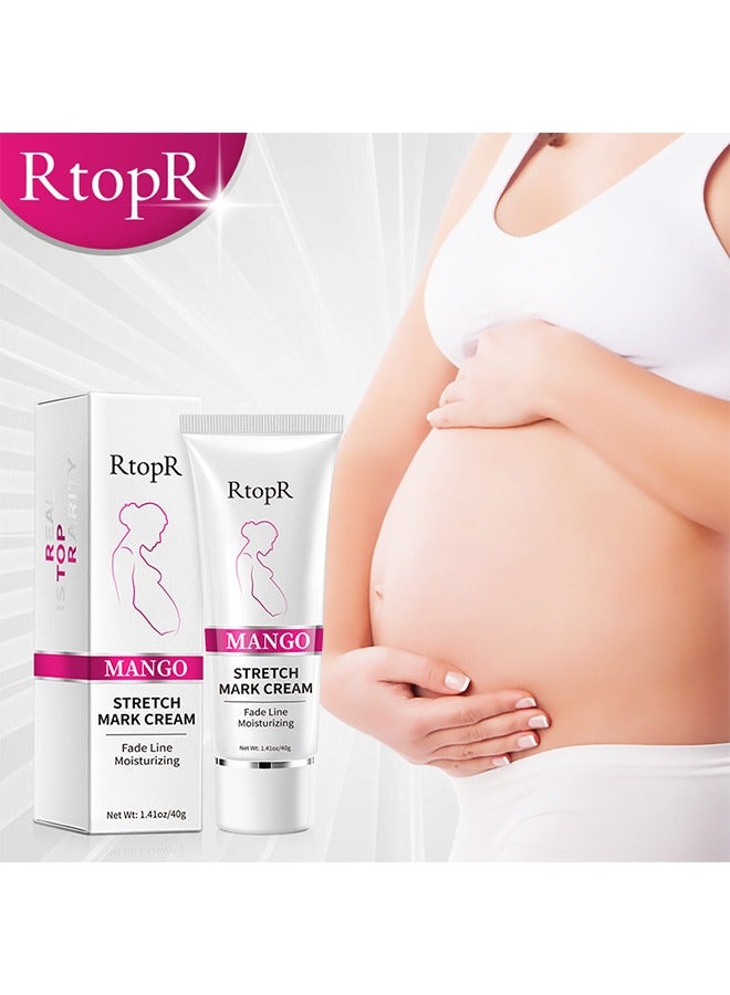 RtopR Mango Pregnancy Scars Cream For Maternity Repair Stretch Marks Enhance Skin Elasticity, Can Promote Cell Regeneration, Repair Necrotic Cells, Designed For Mother's Stretch Marks - Image 1