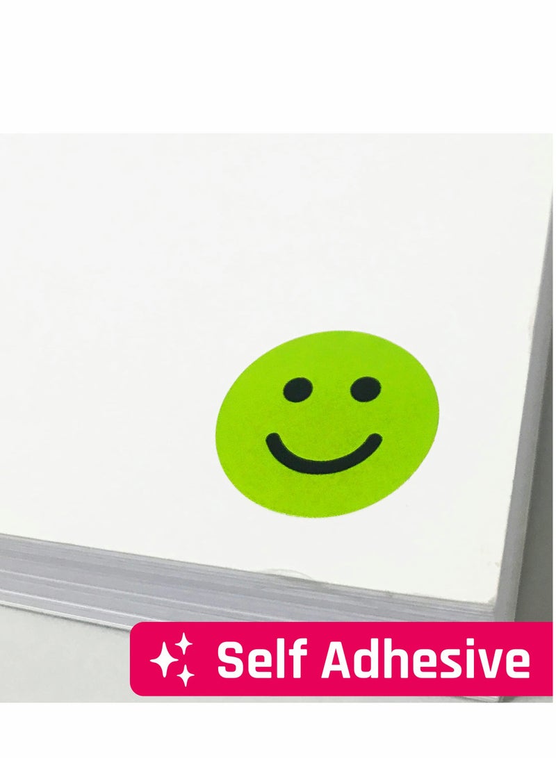 1" Happy Sad Smiling Face Behavior Sticker, Pack of 1200