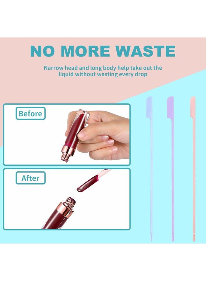 BOAO 9 Pieces Last 3 Sizes Silicone Spatula for Beauty and Kitchen Makeup Spatula Silicone Bottle Scraper Lotion for Girls and Women (Pink, Purple and Blue) - Image 2