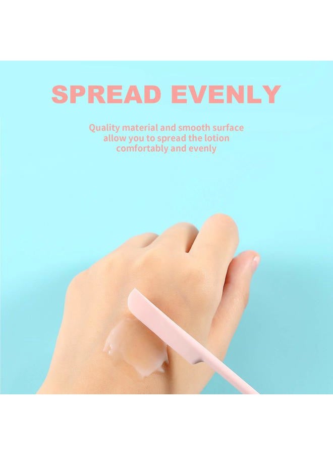 BOAO 9 Pieces Last 3 Sizes Silicone Spatula for Beauty and Kitchen Makeup Spatula Silicone Bottle Scraper Lotion for Girls and Women (Pink, Purple and Blue) - Image 3