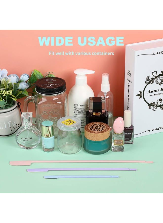 BOAO 9 Pieces Last 3 Sizes Silicone Spatula for Beauty and Kitchen Makeup Spatula Silicone Bottle Scraper Lotion for Girls and Women (Pink, Purple and Blue) - Image 5