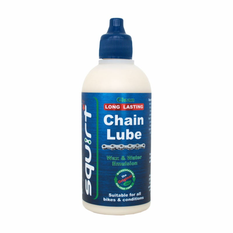 Squirt Chain Lube for Bikes 120 ml – Long-Lasting Lubricant for All Bike Chains – All-Weather Dry Bike Chain Lube to Reduce Noise & Chainsuck – Bicycle Tools & Maintenance Aid - Image 1