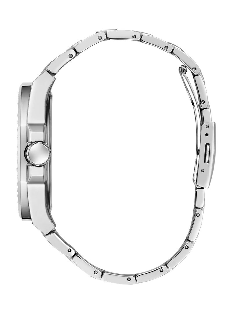 GUESS Empire Men's Analog Quartz Silver Stainless steel Watch GW0785G3 - 46mm - Image 3