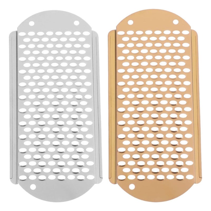 2pcs Stainless Steel Foot Scraper Heel Scrubber Set for Dead Skin Removal Hard Skin Remover Foot Rasp Home Foot Care - Image 2