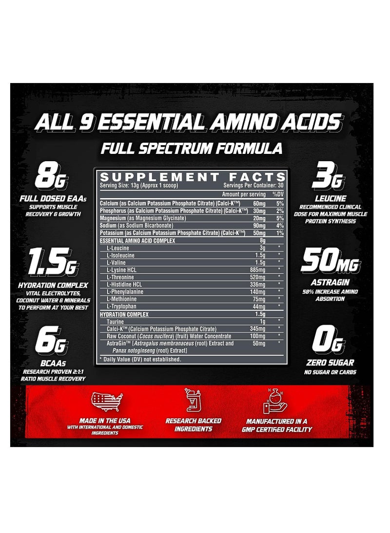 Nutrex Research EAA+ Hydration 30 Serving Strawberry Watermelon 390g - Image 3