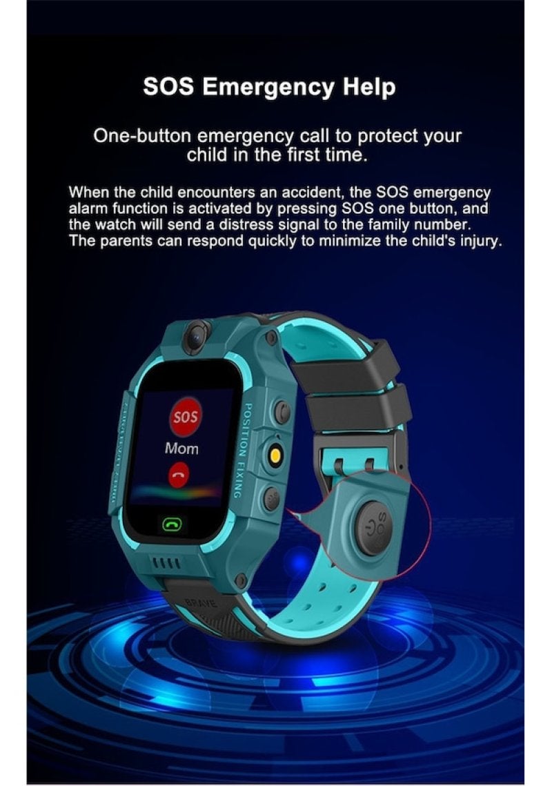 Kids Smartwatch: 6th Generation 2G Purple Smart Phone Watch - Life Waterproof Multi-Language Smartwatch for Children Daily Activities - Image 5