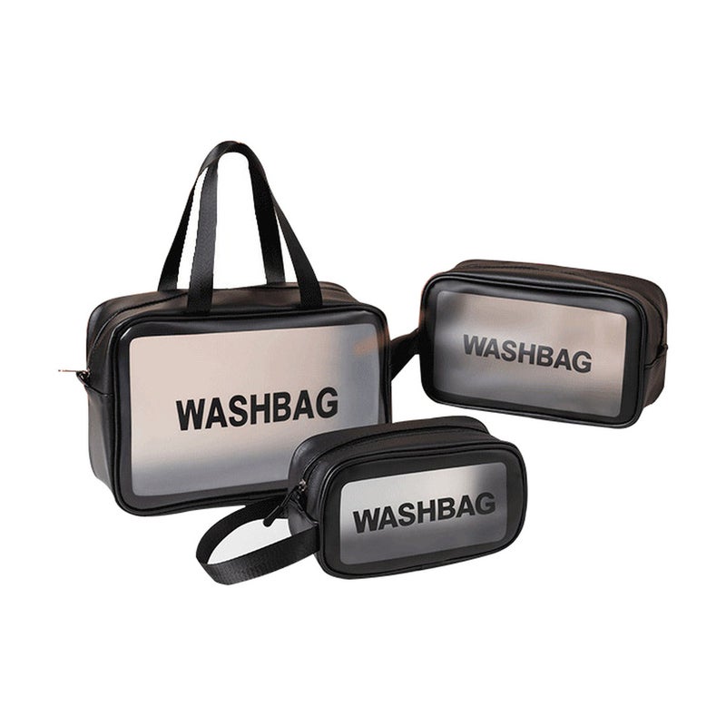Case Makeup Train for cosmetics and Travel with Large Capacity Carry Handle Cosmetic Organizer and Storage in Black - Image 1